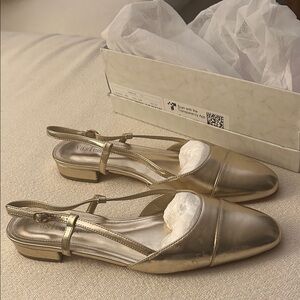 Gold Women's Flats